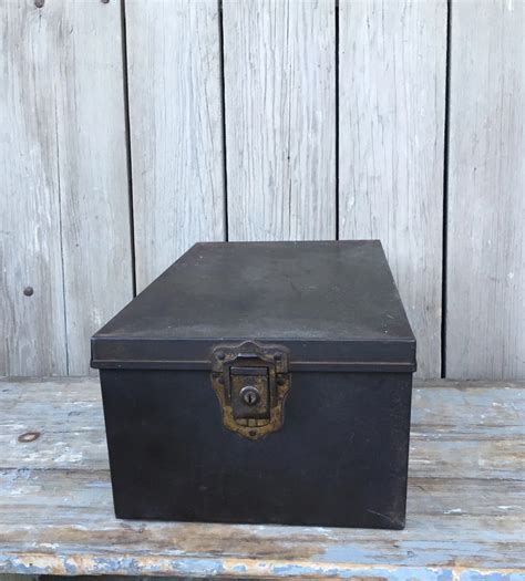 metal craft box|metal box with hinged door.